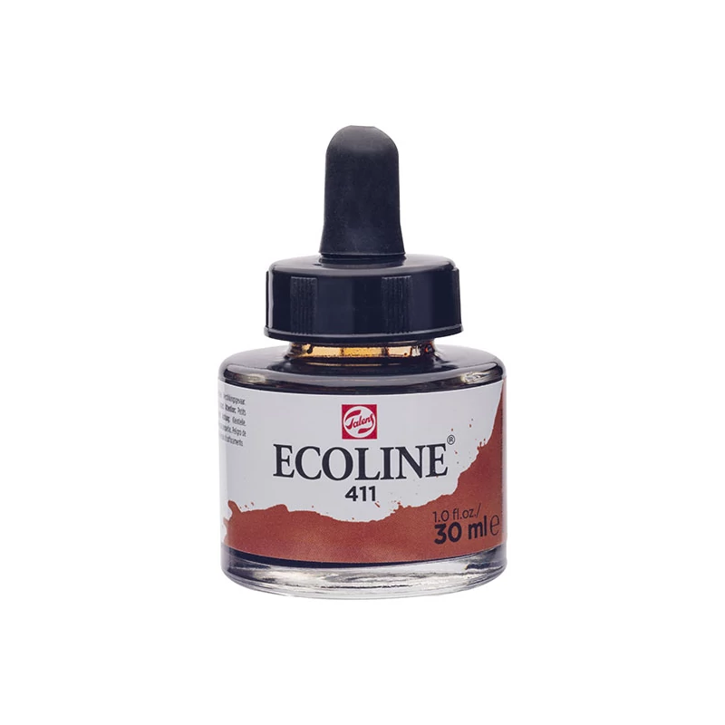 Talens Ecoline folyékony akvarell festék, 30 ml - 411, burnt sienna