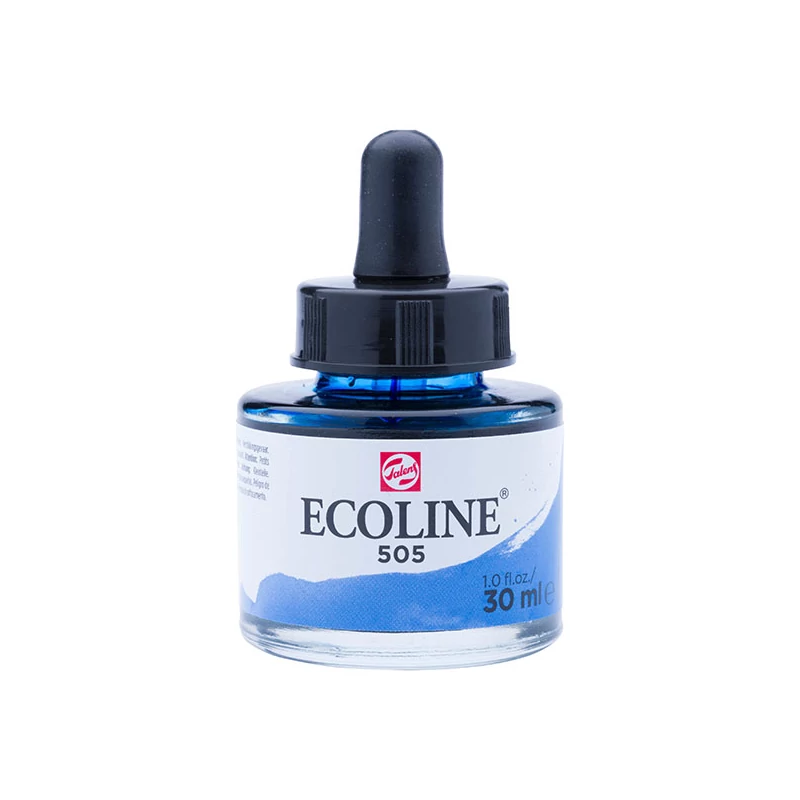 Talens Ecoline folyékony akvarell festék, 30 ml - 505, ultramarine light