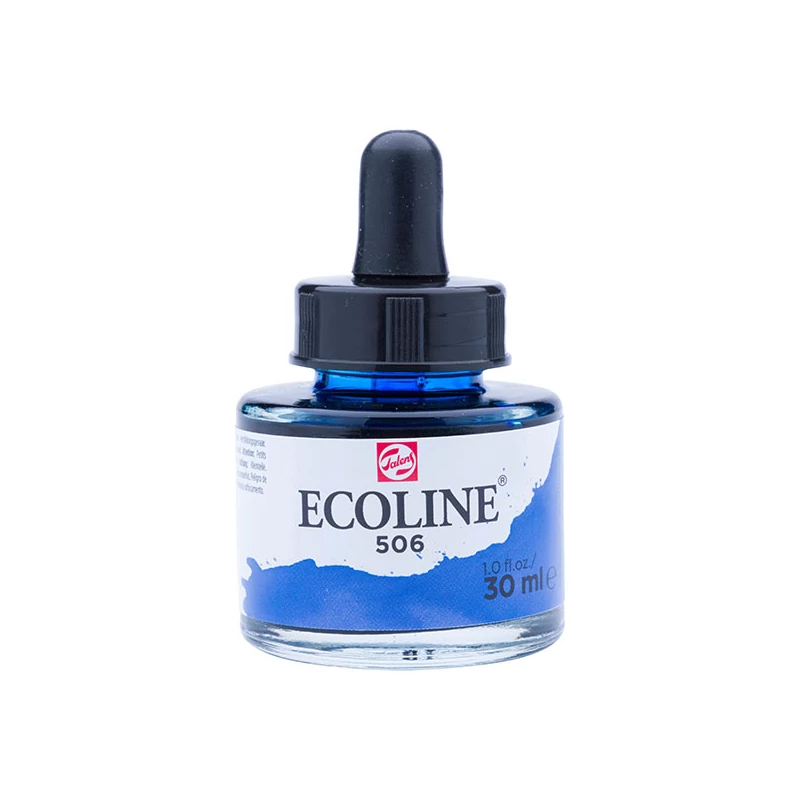 Talens Ecoline folyékony akvarell festék, 30 ml - 506, ultramarine deep