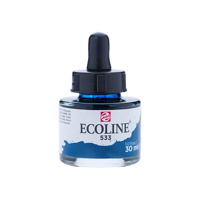 Talens Ecoline folyékony akvarell festék, 30 ml - 533, indigo