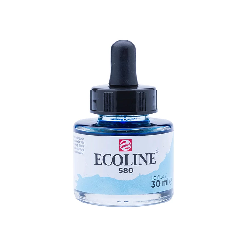 Talens Ecoline folyékony akvarell festék, 30 ml - 580, pastel blue