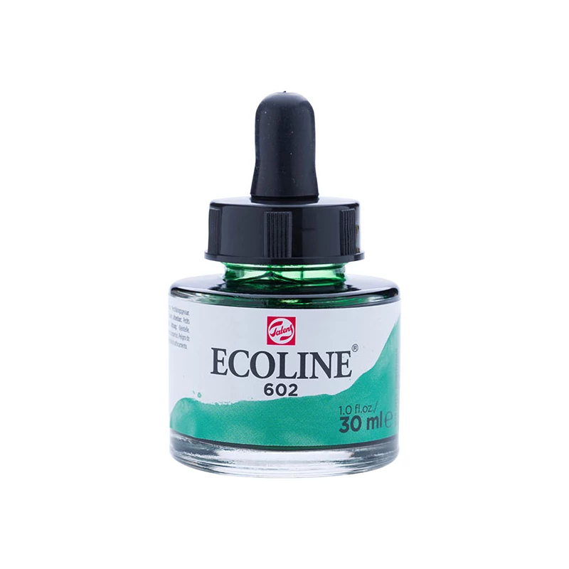 Talens Ecoline folyékony akvarell festék, 30 ml - 602, deep green