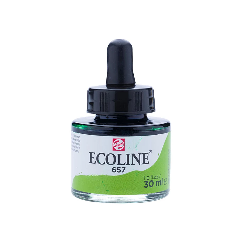 Talens Ecoline folyékony akvarell festék, 30 ml - 657, bronze green