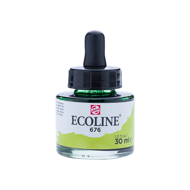 Talens Ecoline folyékony akvarell festék, 30 ml - 676, grass green