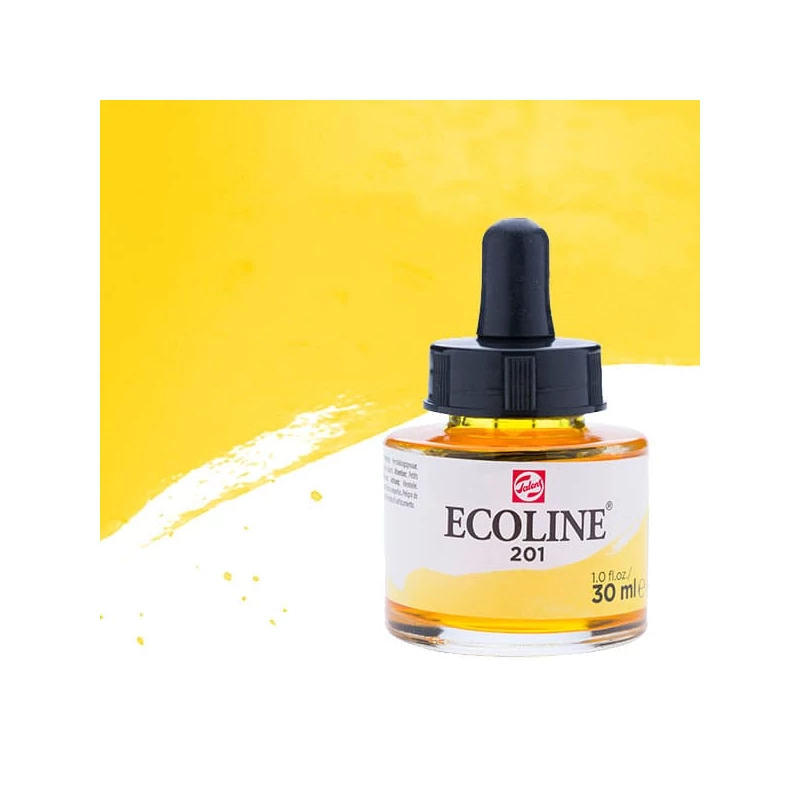 Talens Ecoline folyékony akvarell festék, 30 ml - 201, light yellow