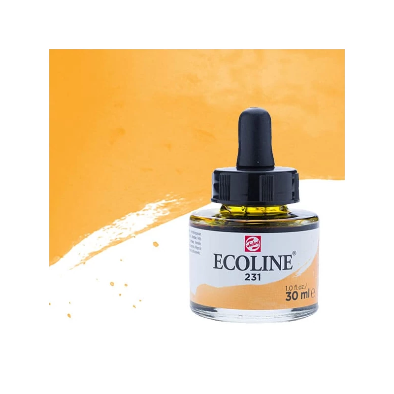 Talens Ecoline folyékony akvarell festék, 30 ml - 231, gold ochre