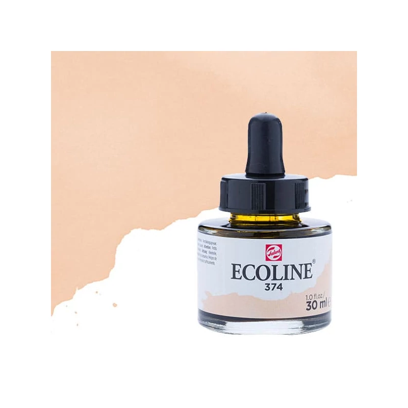 Talens Ecoline folyékony akvarell festék, 30 ml - 374, pink beige