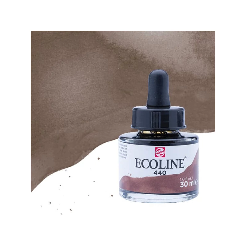 Talens Ecoline folyékony akvarell festék, 30 ml - 440, sepia deep