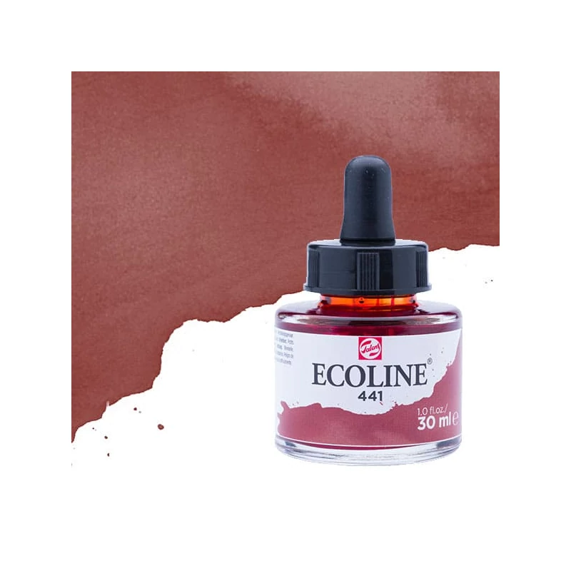 Talens Ecoline folyékony akvarell festék, 30 ml - 441, mahogany