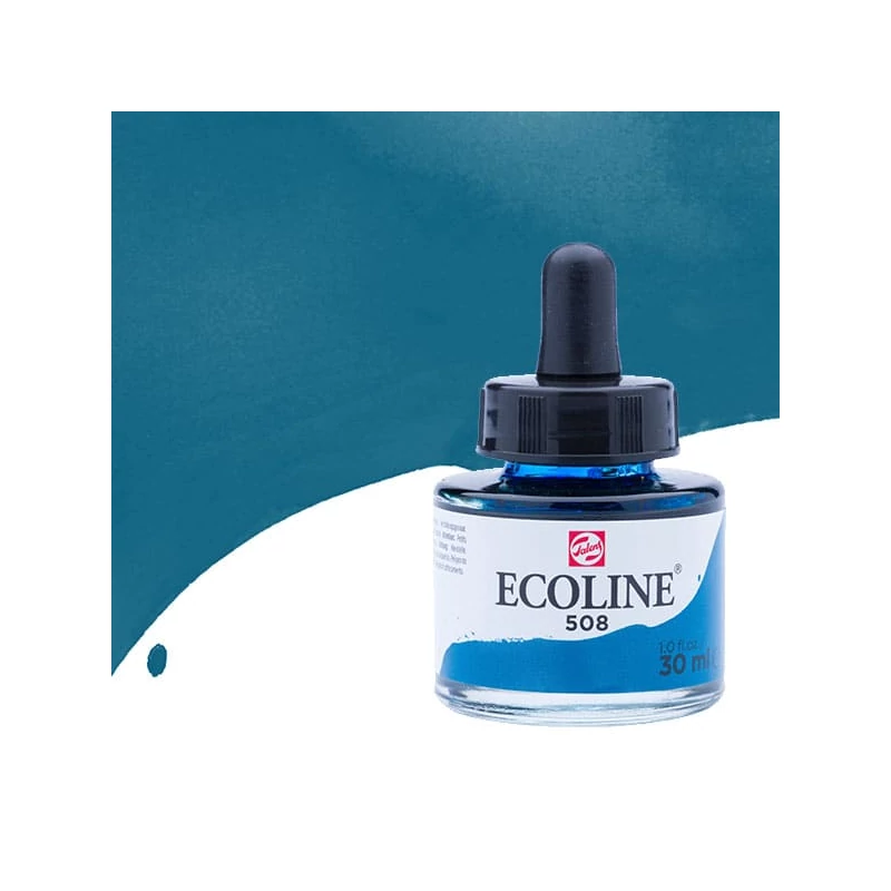 Talens Ecoline folyékony akvarell festék, 30 ml - 508, prussian blue