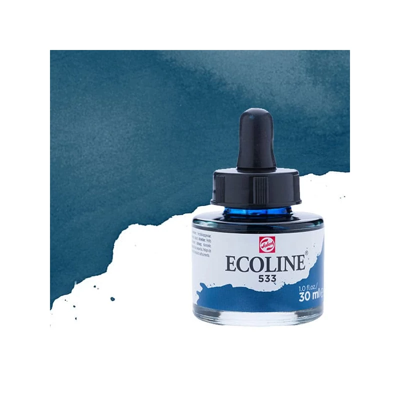 Talens Ecoline folyékony akvarell festék, 30 ml - 533, indigo