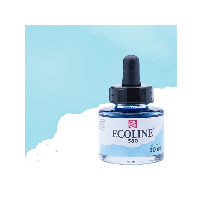 Talens Ecoline folyékony akvarell festék, 30 ml - 580, pastel blue