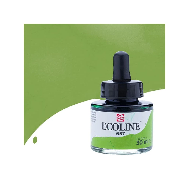 Talens Ecoline folyékony akvarell festék, 30 ml - 657, bronze green