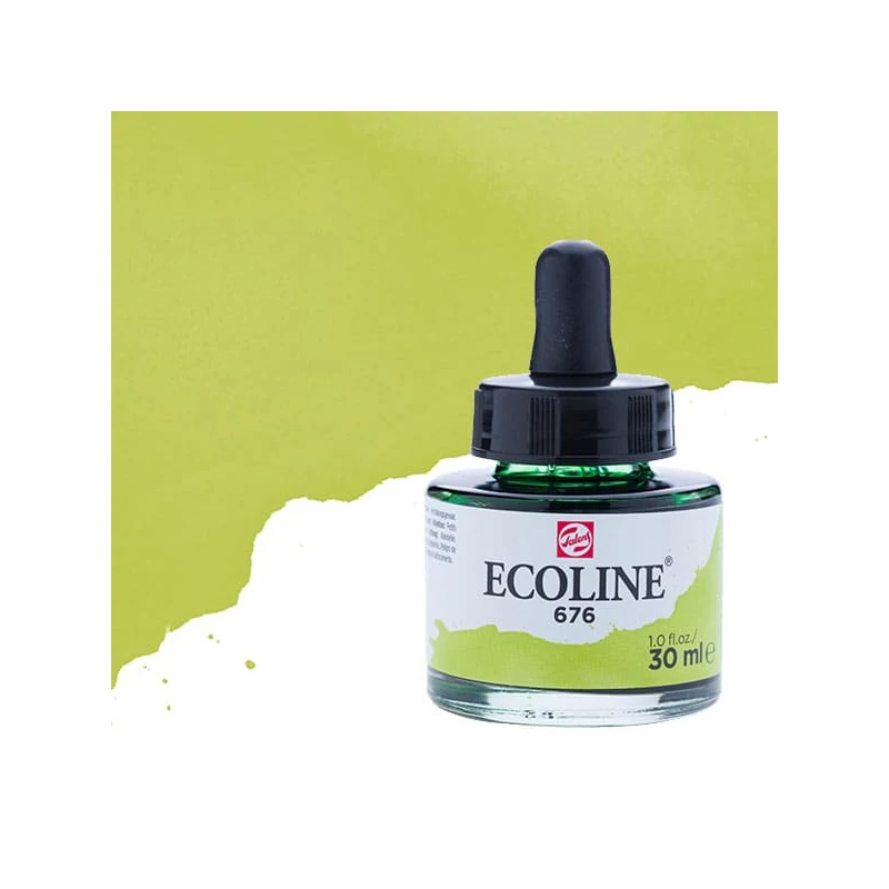 Talens Ecoline folyékony akvarell festék, 30 ml - 676, grass green