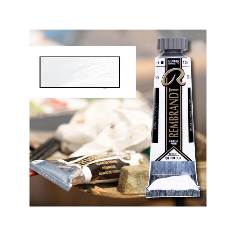 Talens Rembrandt olajfesték, 40 ml - 118, titanium white lenolaj