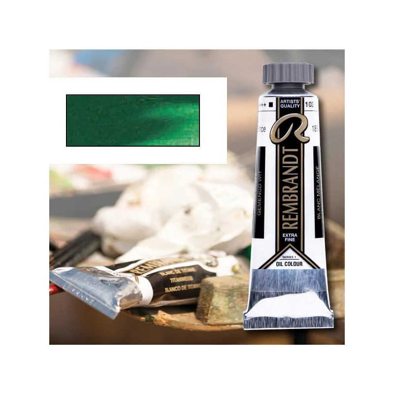 Talens Rembrandt olajfesték, 40 ml - 627, cinnabar green deep