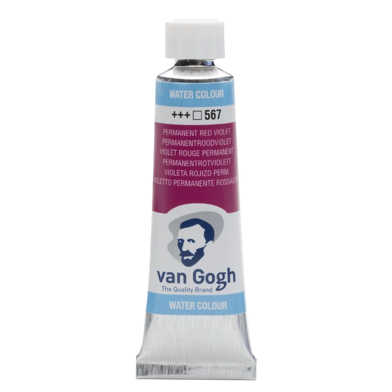 Talens Van Gogh tubusos akvarellfesték, 10 ml - 567, permanent red violet