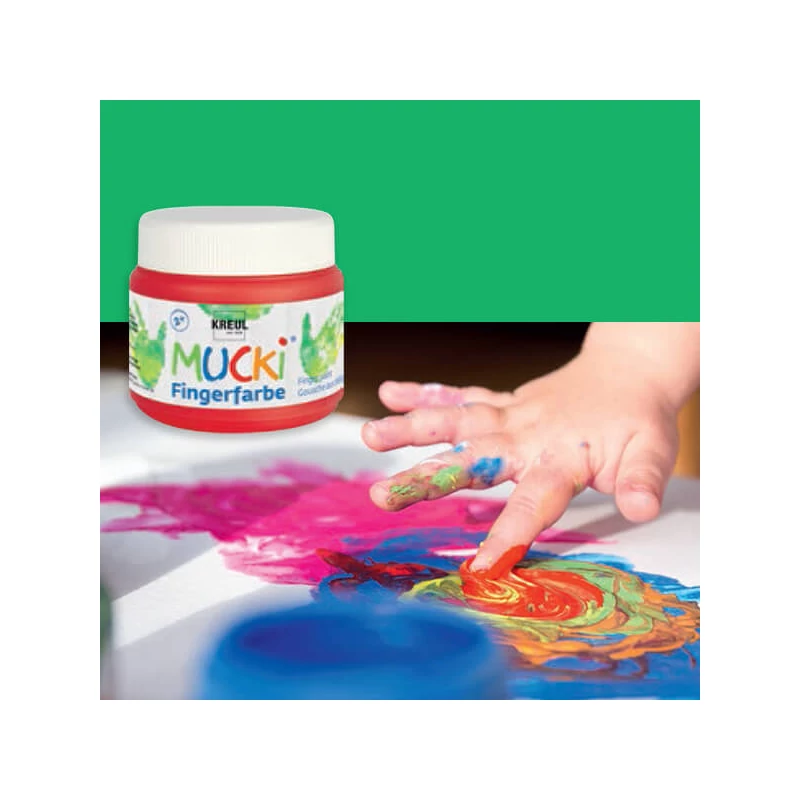 Ujjfesték, Mucki, 150 ml - zöld
