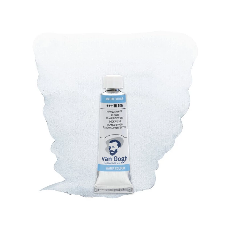 Talens Van Gogh tubusos akvarellfesték, 10 ml - 106, opaque white