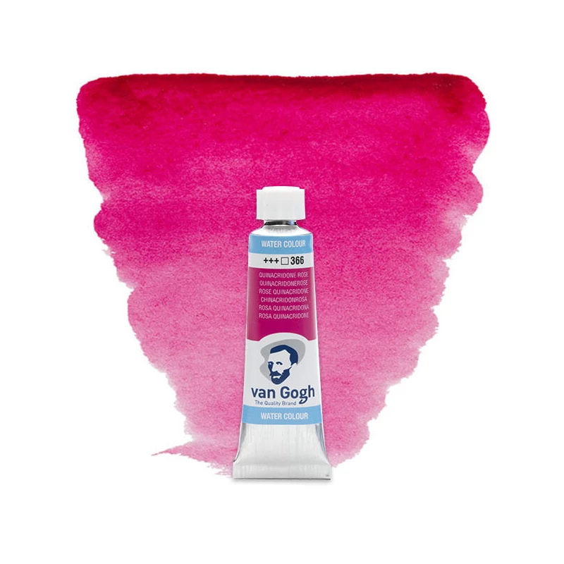 Talens Van Gogh tubusos akvarellfesték, 10 ml - 366, quinacridone rose