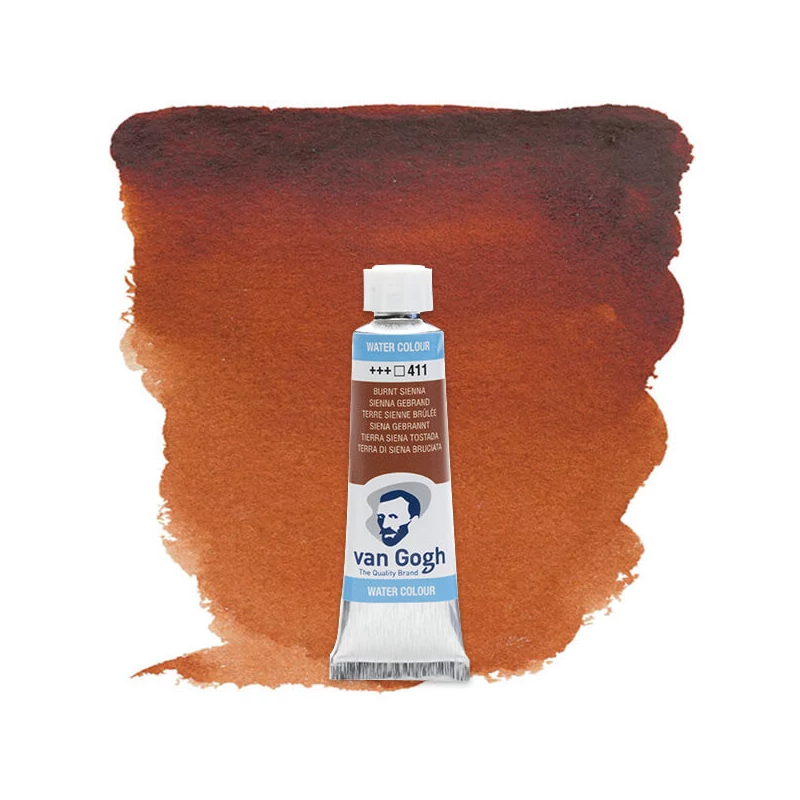 Talens Van Gogh tubusos akvarellfesték, 10 ml - 411, burnt sienna