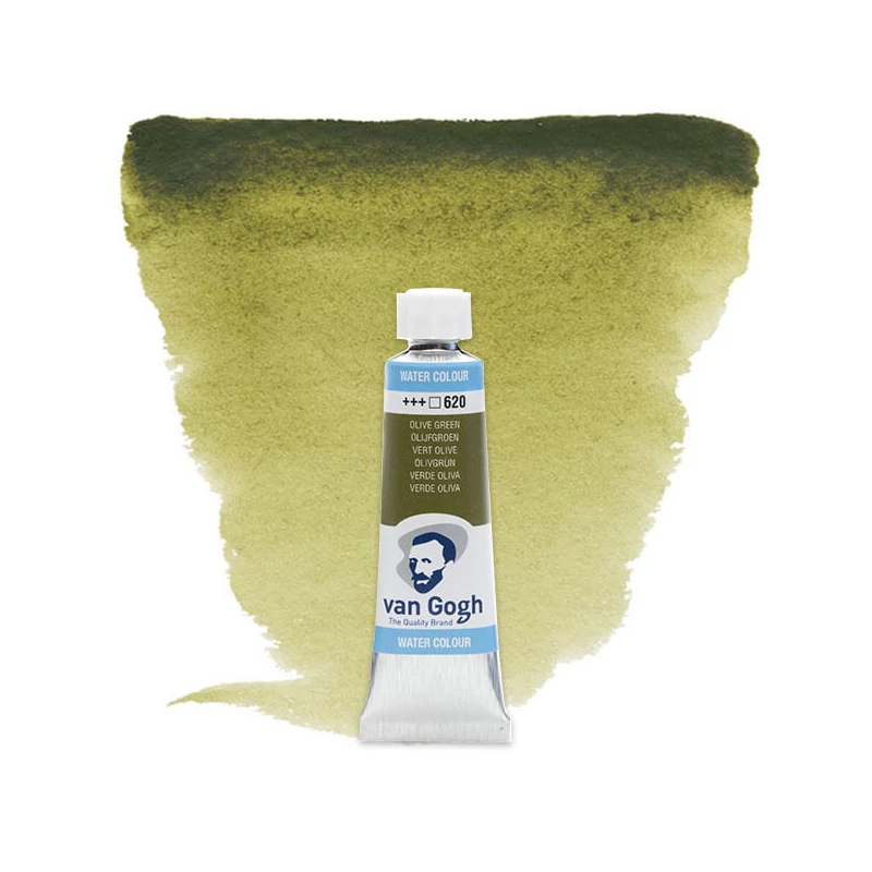 Talens Van Gogh tubusos akvarellfesték, 10 ml - 620, olive green