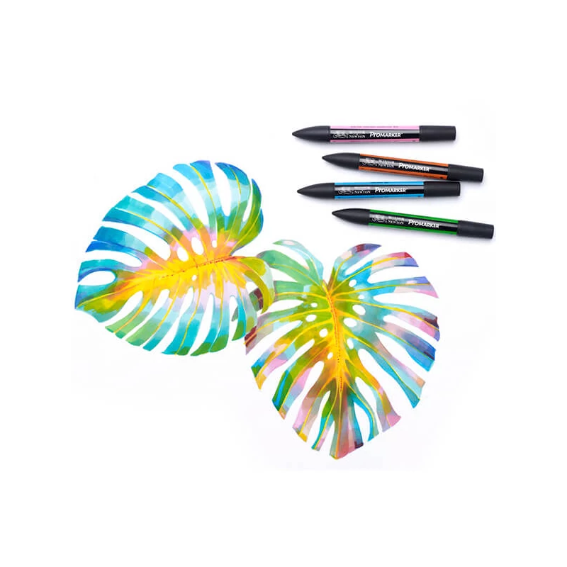ProMarker kétvégű alkoholos filctoll készlet - 24+1 db, arts and illustration wallet
