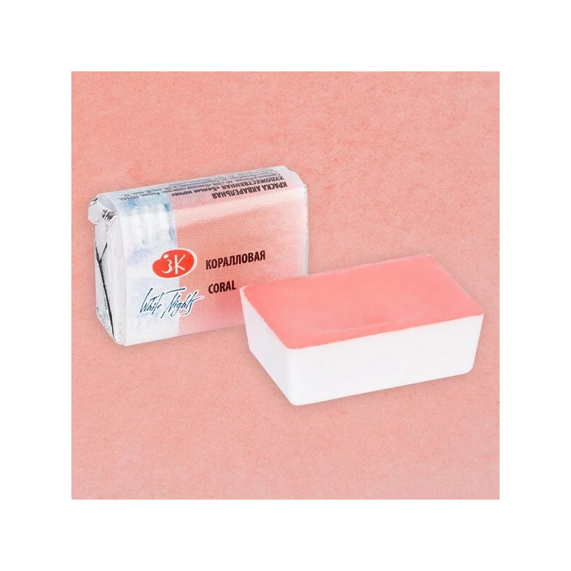 White Nights szilkés akvarellfesték, 2,5 ml, pasztell - 355, coral