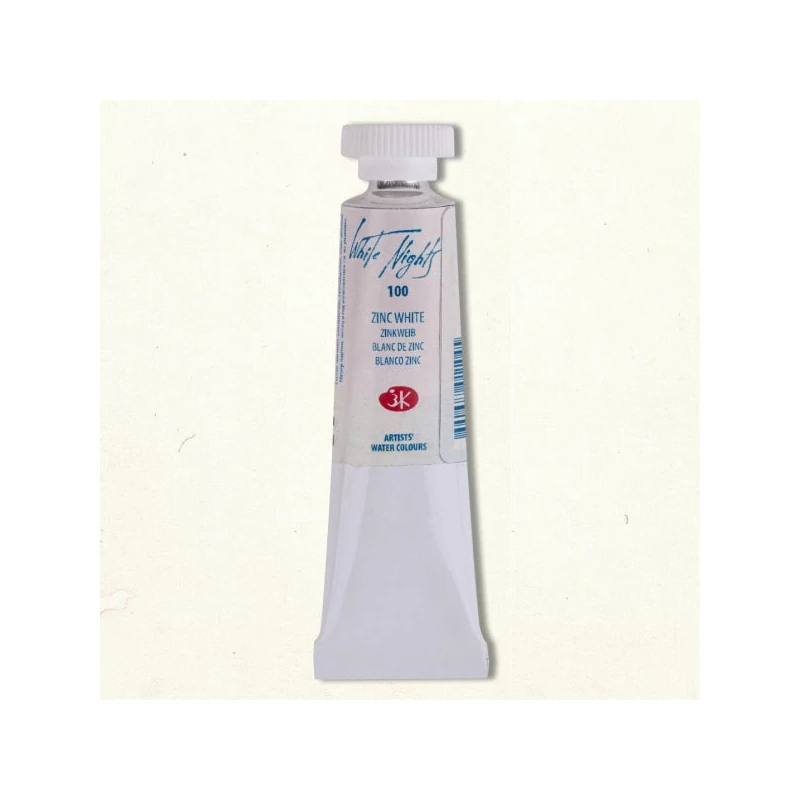 White Nights tubusos akvarellfesték, 10 ml - 100, zinc white