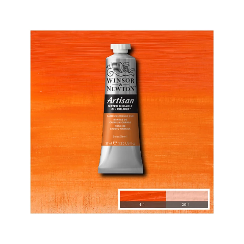 Winsor&Newton Artisan vizes olajfesték, 37 ml - 090, cadmium orange hue