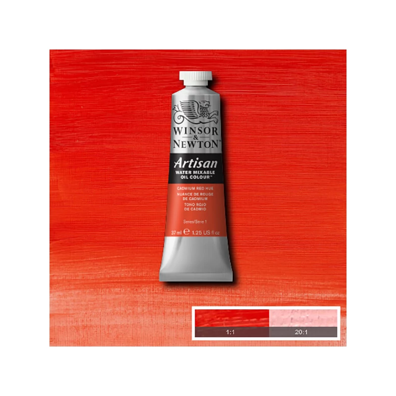 Winsor&Newton Artisan vizes olajfesték, 37 ml - 095, cadmium red hue