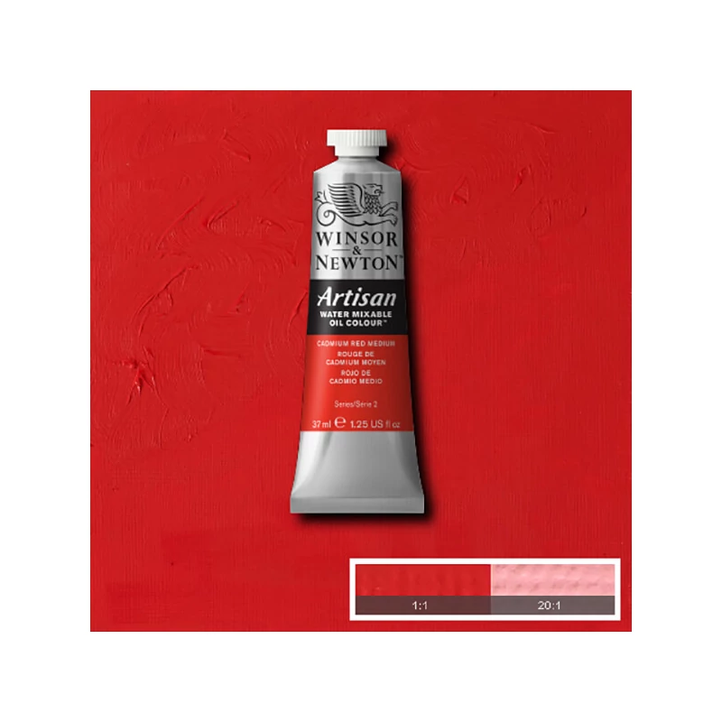 Winsor&Newton Artisan vizes olajfesték, 37 ml - 099, cadmium red medium