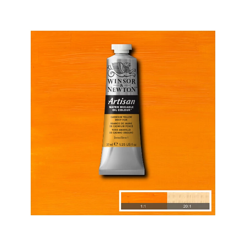 Winsor&Newton Artisan vizes olajfesték, 37 ml - 115, cadmium yellow deep hue