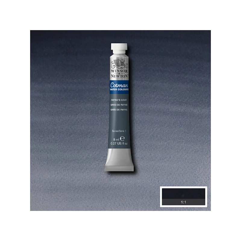 Winsor&Newton Cotman tubusos akvarellfesték, 8 ml - 465, payne's gray