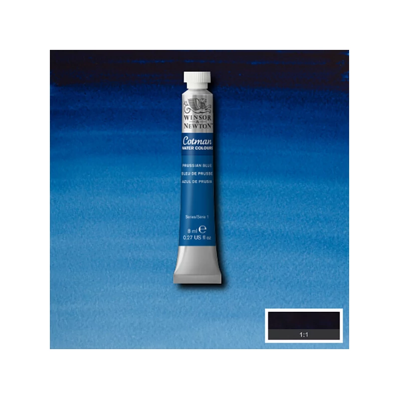 Winsor&Newton Cotman tubusos akvarellfesték, 8 ml - 538, prussian blue