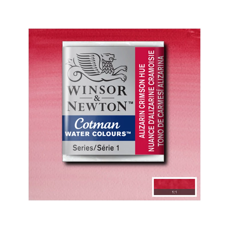 Winsor&Newton Cotman 1/2 szilkés akvarellfesték - 003, alizarin crimson hue