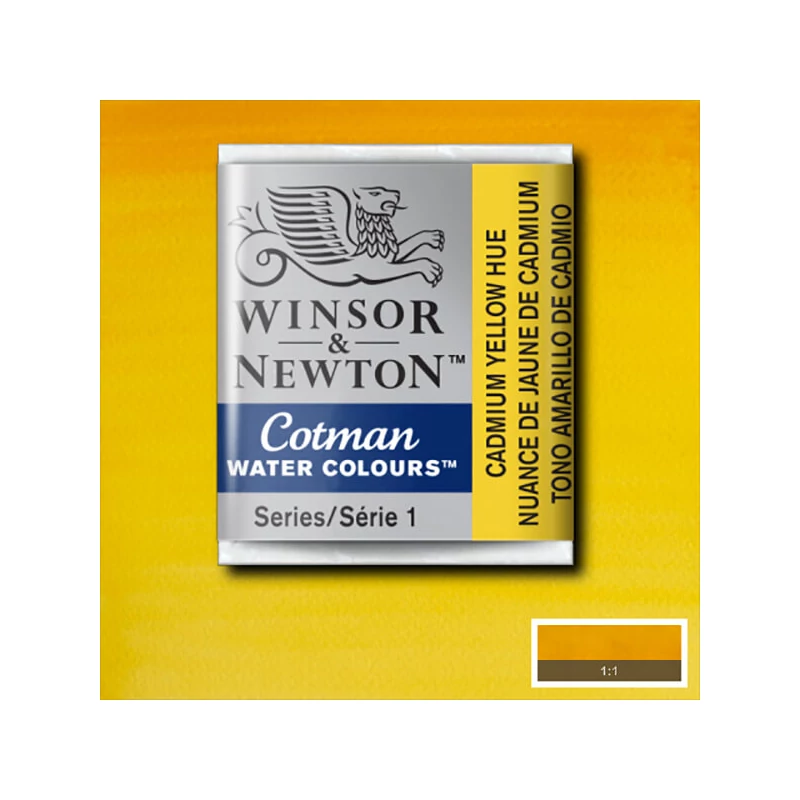 Winsor&Newton Cotman 1/2 szilkés akvarellfesték - 109, cadmium yellow hue