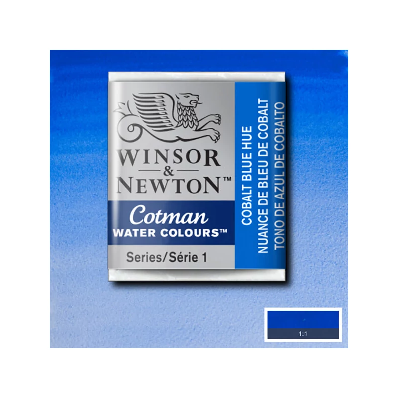 Winsor&Newton Cotman 1/2 szilkés akvarellfesték - 179, cobalt blue hue