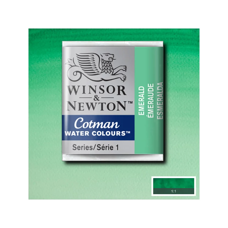 Winsor&Newton Cotman 1/2 szilkés akvarellfesték - 235, emerald