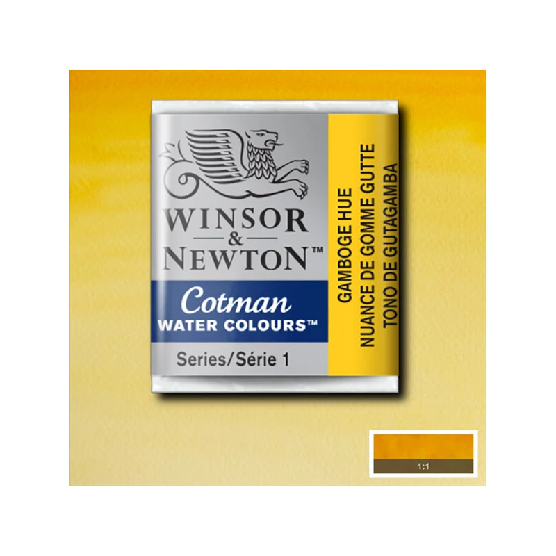 Winsor&Newton Cotman 1/2 szilkés akvarellfesték - 266, gamboge hue