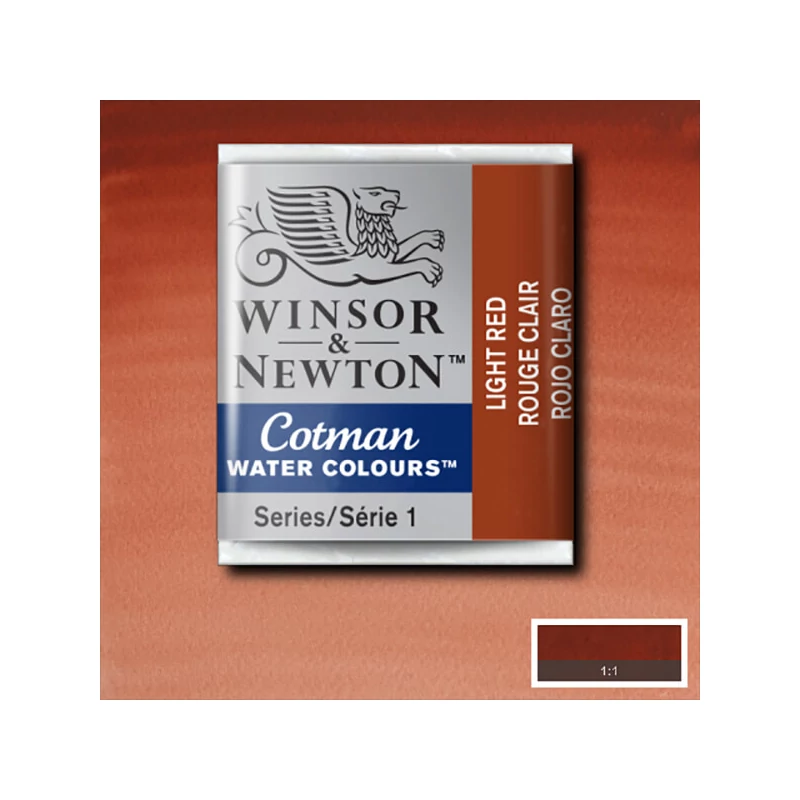 Winsor&Newton Cotman 1/2 szilkés akvarellfesték - 362, light red