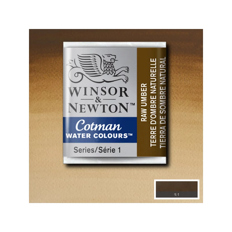 Winsor&Newton Cotman 1/2 szilkés akvarellfesték - 554, raw umber