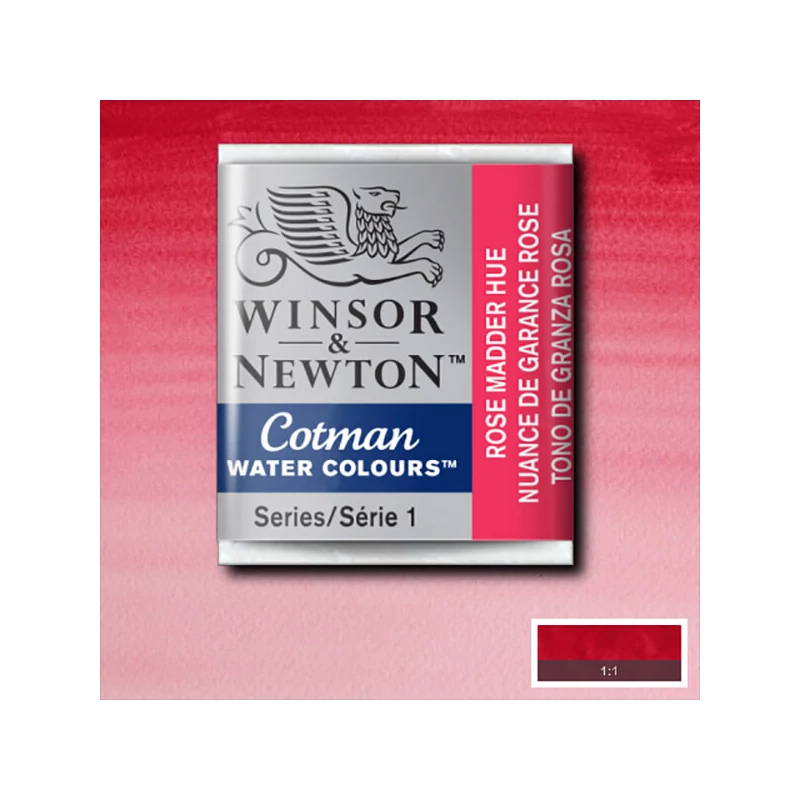 Winsor&Newton Cotman 1/2 szilkés akvarellfesték - 580, rose madder hue