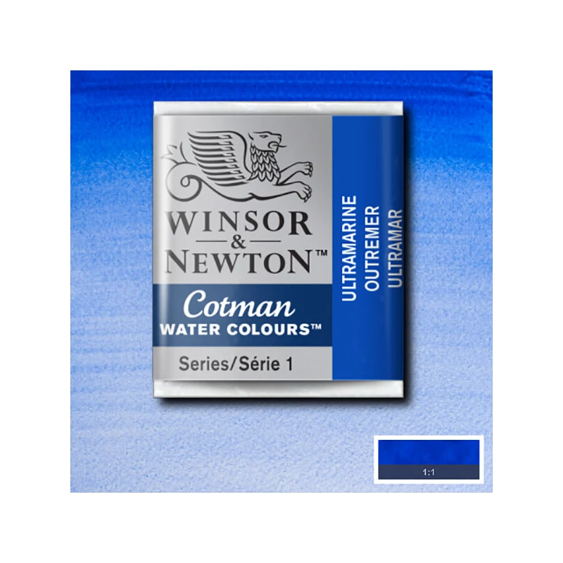 Winsor&Newton Cotman 1/2 szilkés akvarellfesték - 660, ultramarine