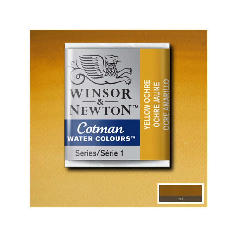 Winsor&Newton Cotman 1/2 szilkés akvarellfesték - 744, yellow ochre