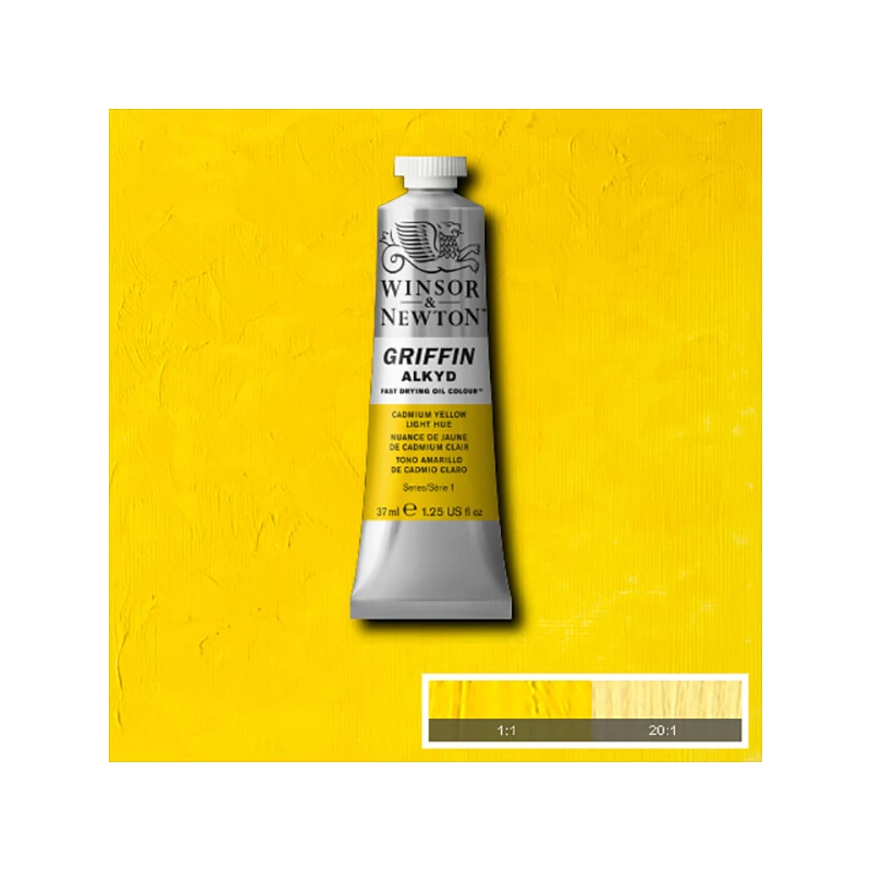 Winsor&Newton Griffin alkyd olajfesték, 37 ml - 119, cadmium yellow light hue