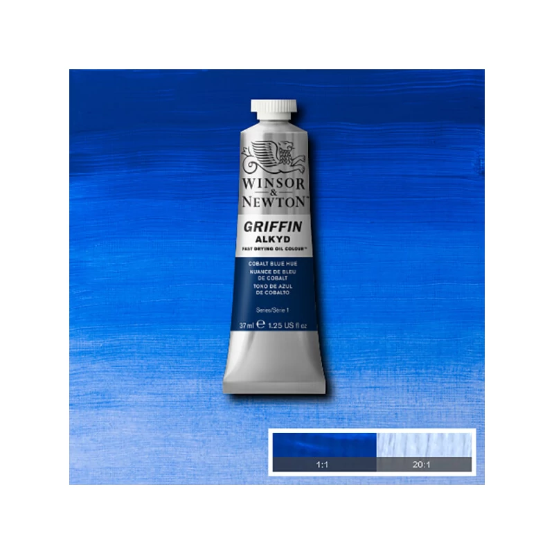 Winsor&Newton Griffin alkyd olajfesték, 37 ml - 179, cobalt blue hue