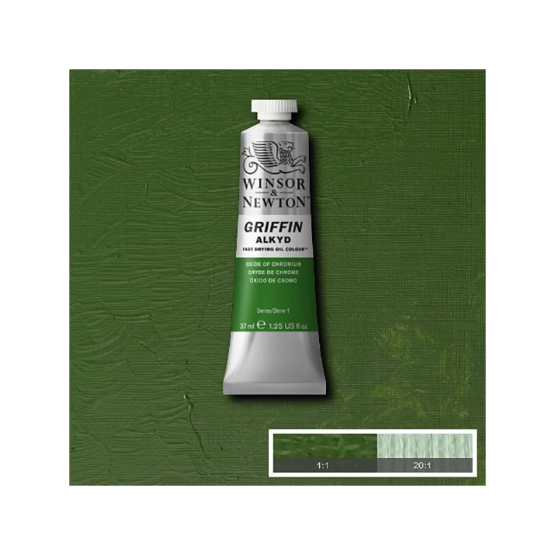 Winsor&Newton Griffin alkyd olajfesték, 37 ml - 459, oxide of chromium