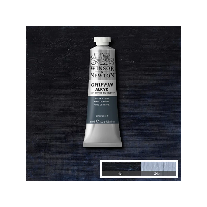 Winsor&Newton Griffin alkyd olajfesték, 37 ml - 465, payne's gray