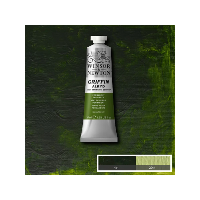 Winsor&Newton Griffin alkyd olajfesték, 37 ml - 503, permanent sap green